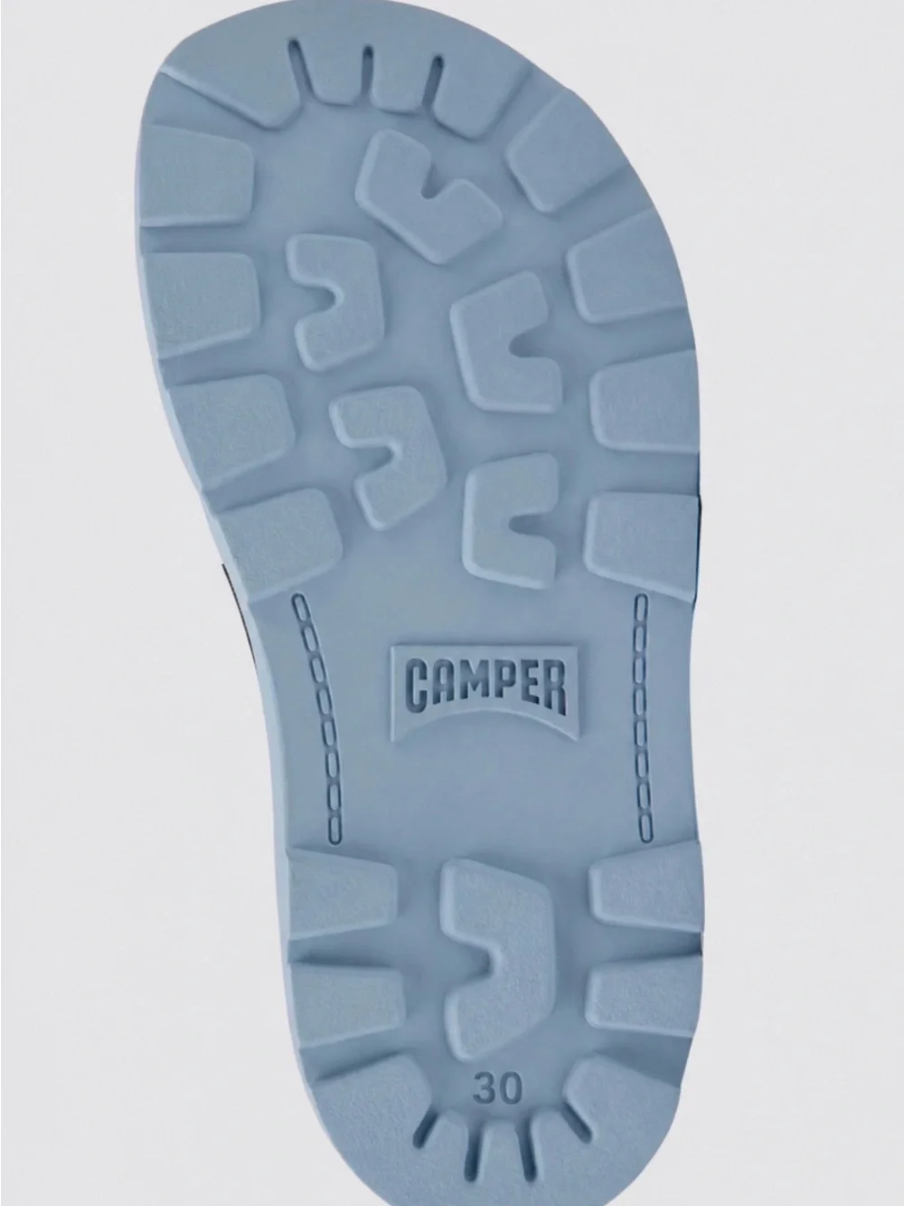 Camper Kids Bright Green Double-Strap Sandals with Brown Footbed - Picture 5 of 6